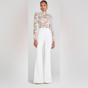 Nadine Merabi White Jumpsuit